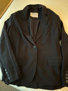 SPANX Black Single-Button Women's Blazer